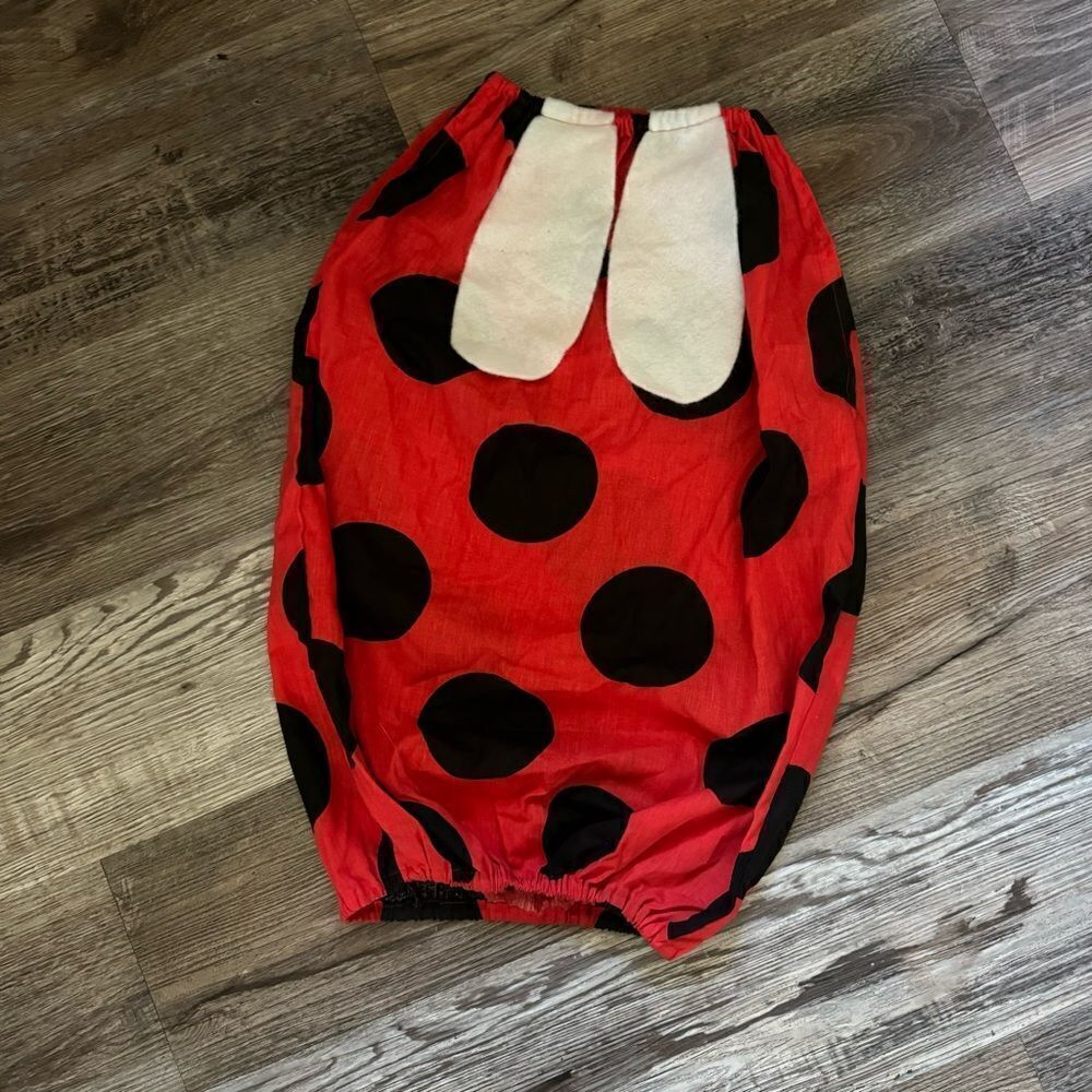 Unbranded Red & Black Ladybug Costume Size Small